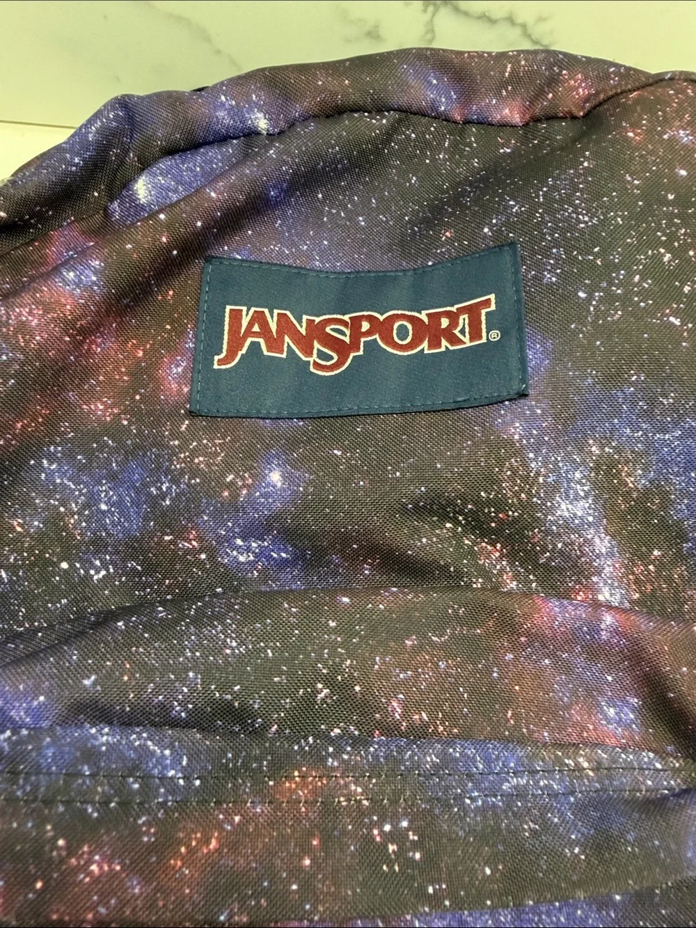 Jansport Galaxy Print Backpack - Purple and Blue Stars